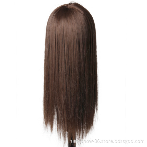 100% High Temperature Fiber Colorful Hair Training Head Nice Hairdressing Doll Heads Mannequin Head To Practice Braiding hair
